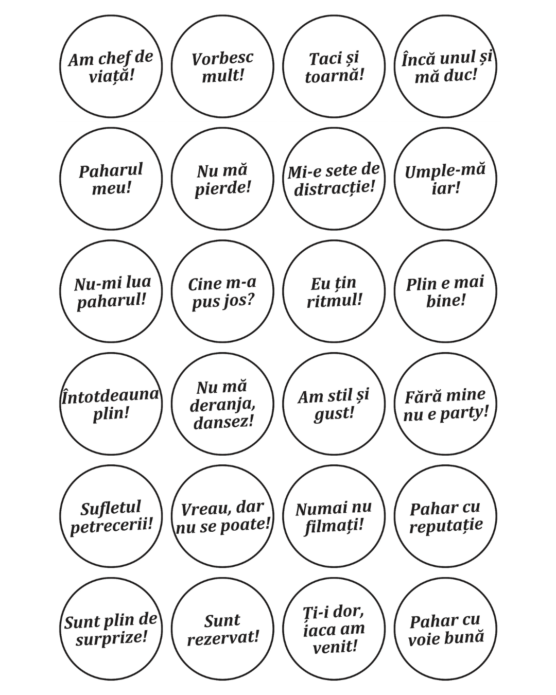 Stickere Text 24 buc