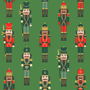 Șervețele 3-ply 33X33cm Nutcracker green, 20buc