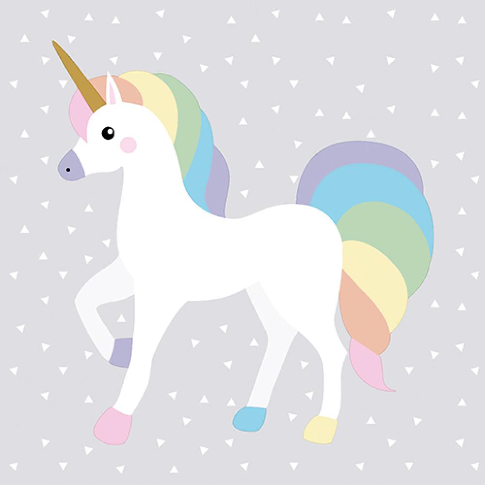 Șervețele 3-ply 33X33cm Unicorn, 20buc