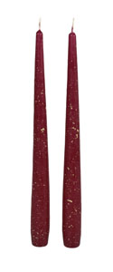 Set lumanari 240X22 Stardust bordo,2buc