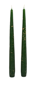 Set lumanari 240X22 Stardust dark green,2buc