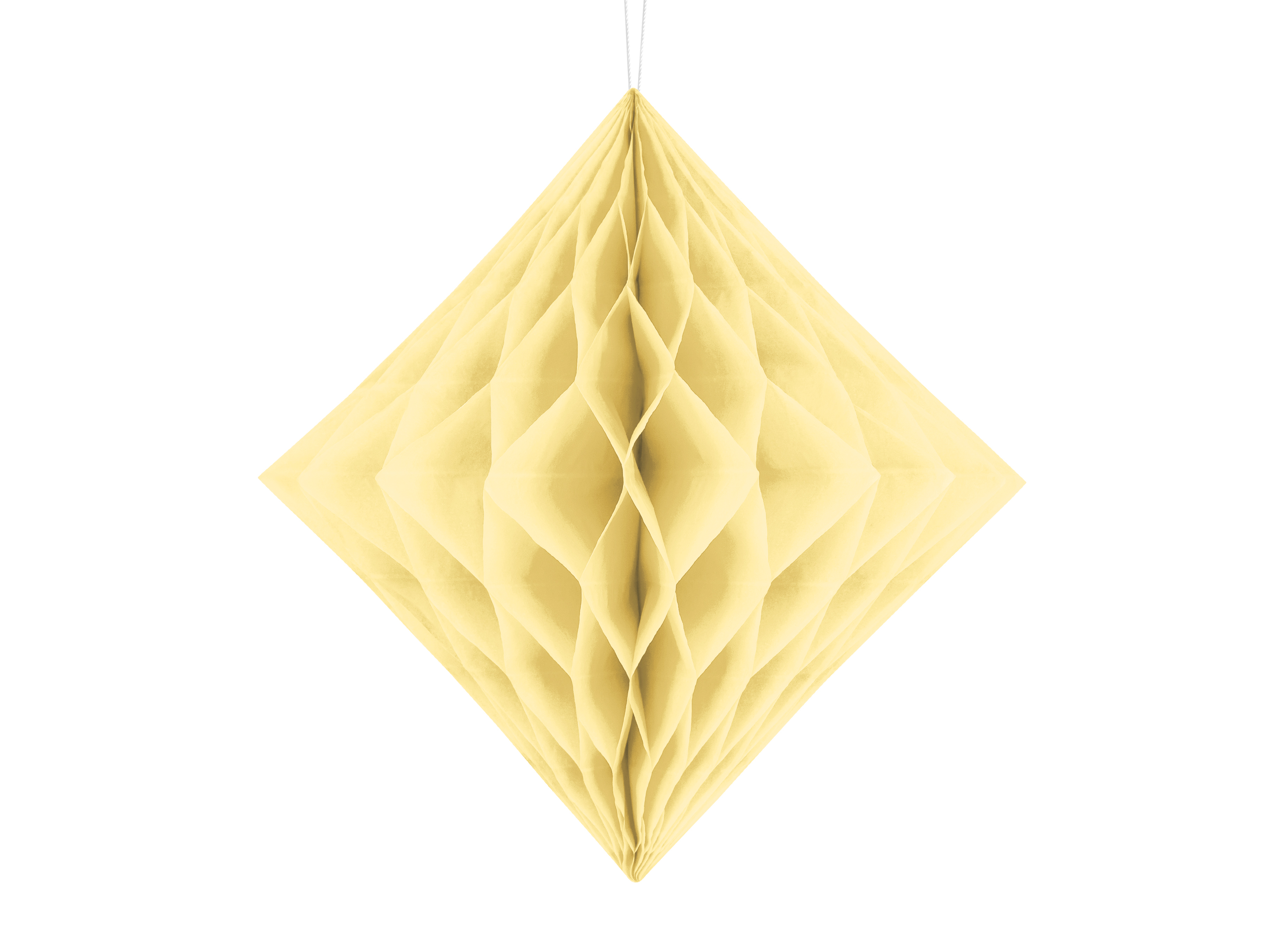 Decorațiune din hârtie Diamant  20cm, Crem