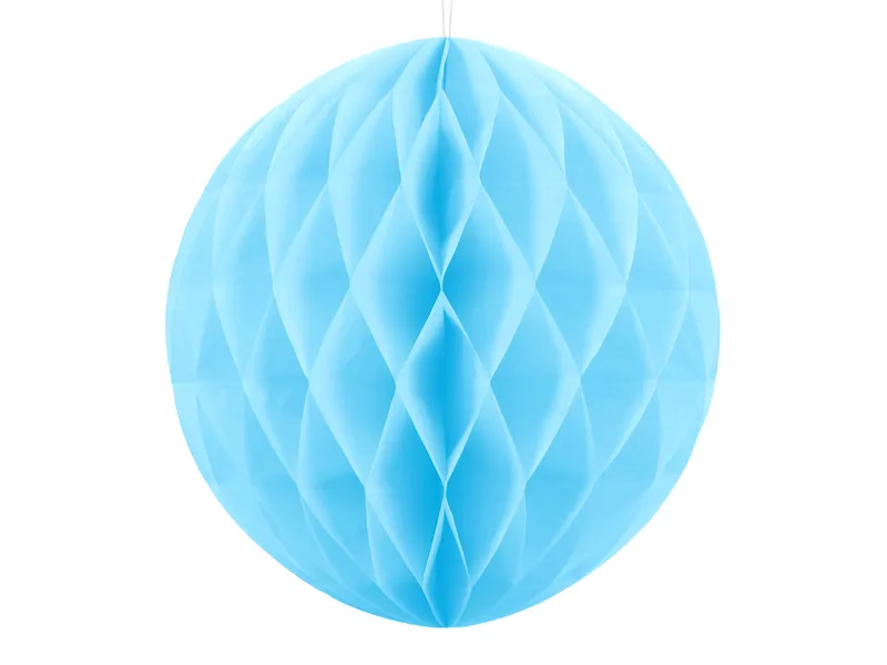 Decorațiune din hârtie Sferă  30cm, Albastru Deschis