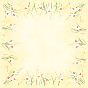 Fata de masa non-textila Dunisilk 84X84 Daffodil joy