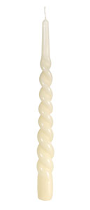 Lumanare împletita 28cm crem, 2buc