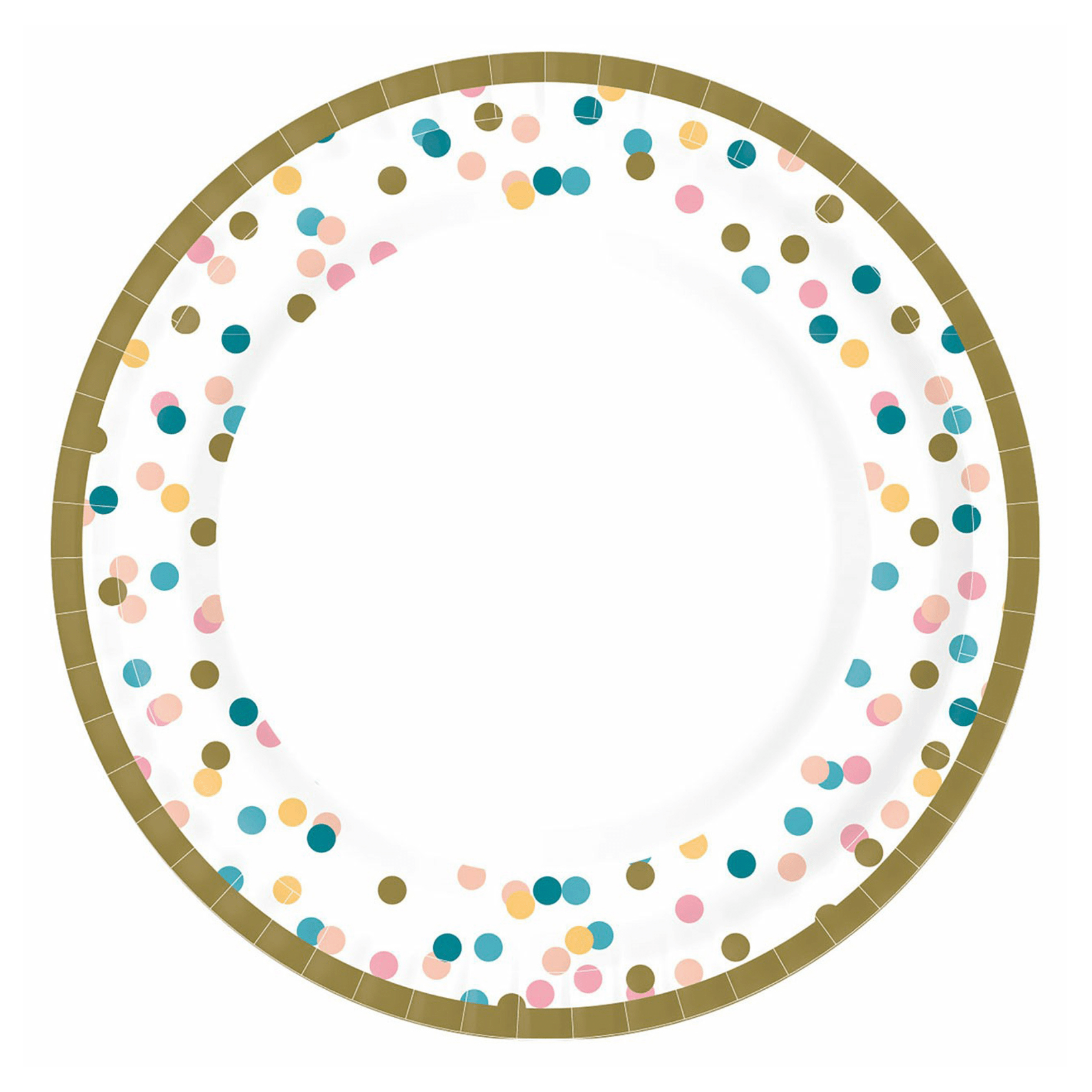 Farfurii din hartie 22CM Dream dots multi, 10buc