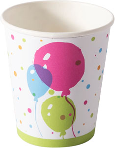 Pahare din hartie 20CL Balloons, 10buc