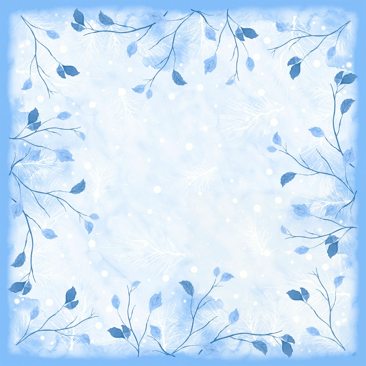 Fata de masa non-textila Dunicel 84X84CM Frosted Winter